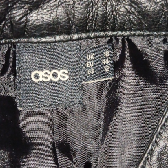ASOS black leather pants NWOT - Picture 4 of 6